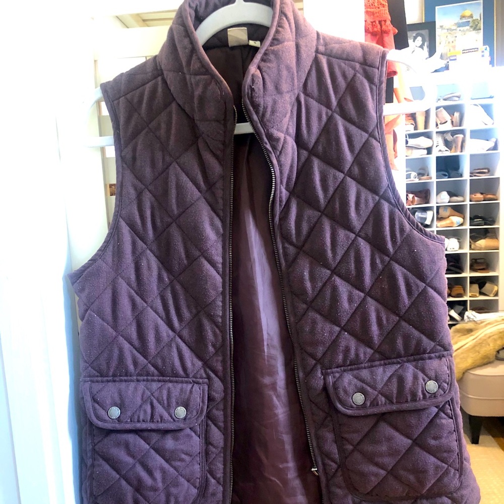 Maroon Quilted Vest